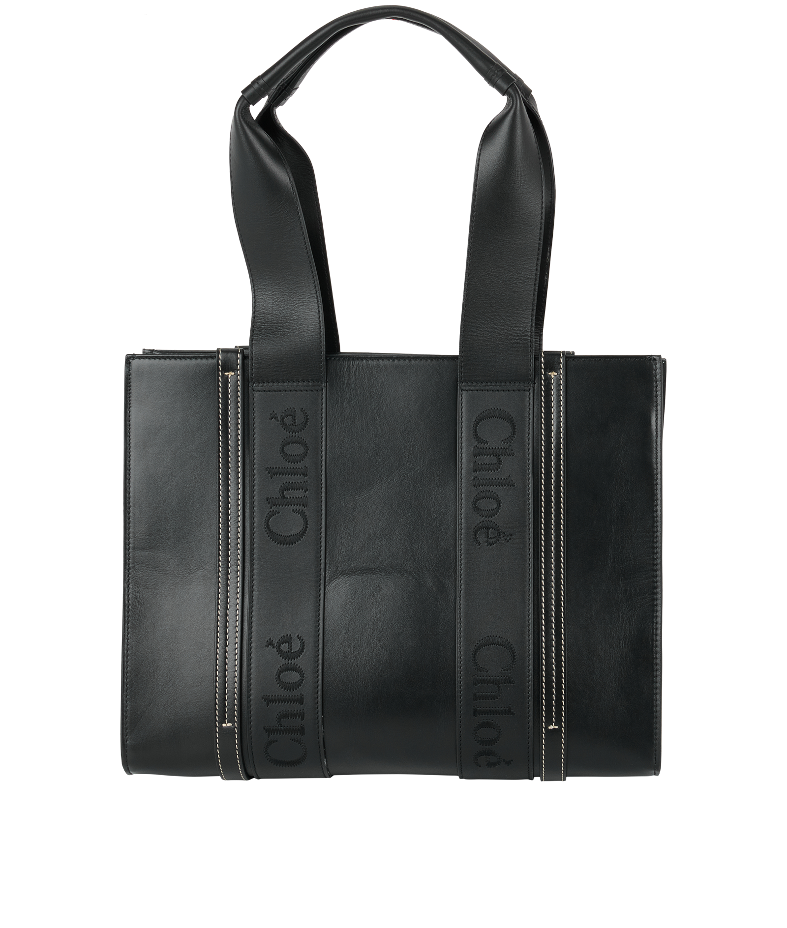 Woody Tote, &pound;530, Handbags, Black, Leather, Back view